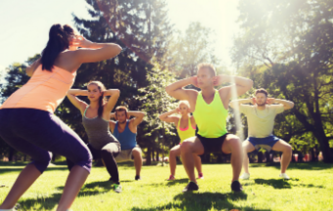 Break a sweat at our free morning fitness sessions